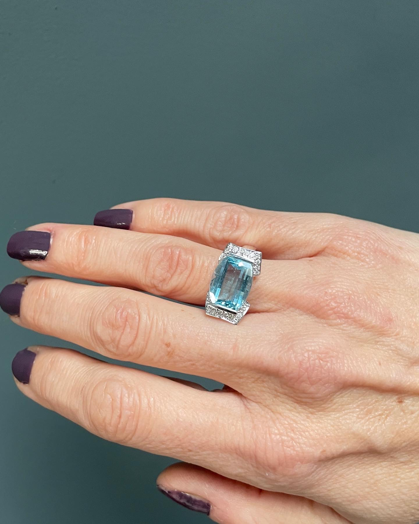 Topaz Pinterest Topaz and Diamond Cocktail Ring – Ancient & W