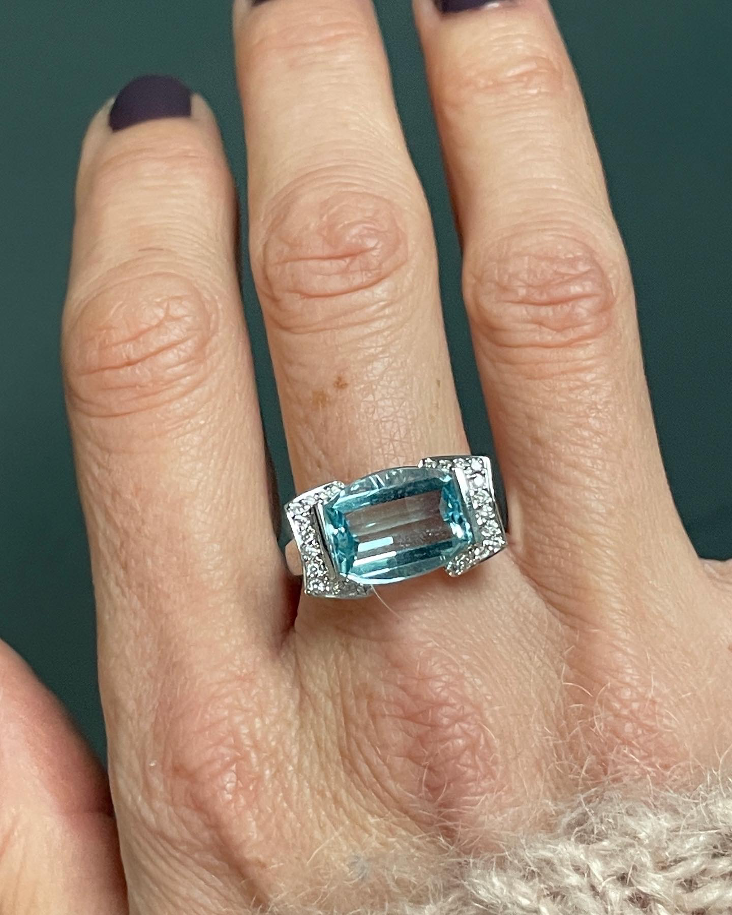 Topaz Pinterest Topaz and Diamond Cocktail Ring – Ancient & W